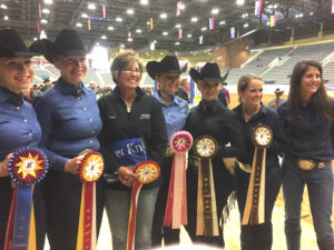 The Berry College riders with Assistant Coach Debra Wright (second from left) and Head Coach Margaret Knight (right). (Contributed photos)